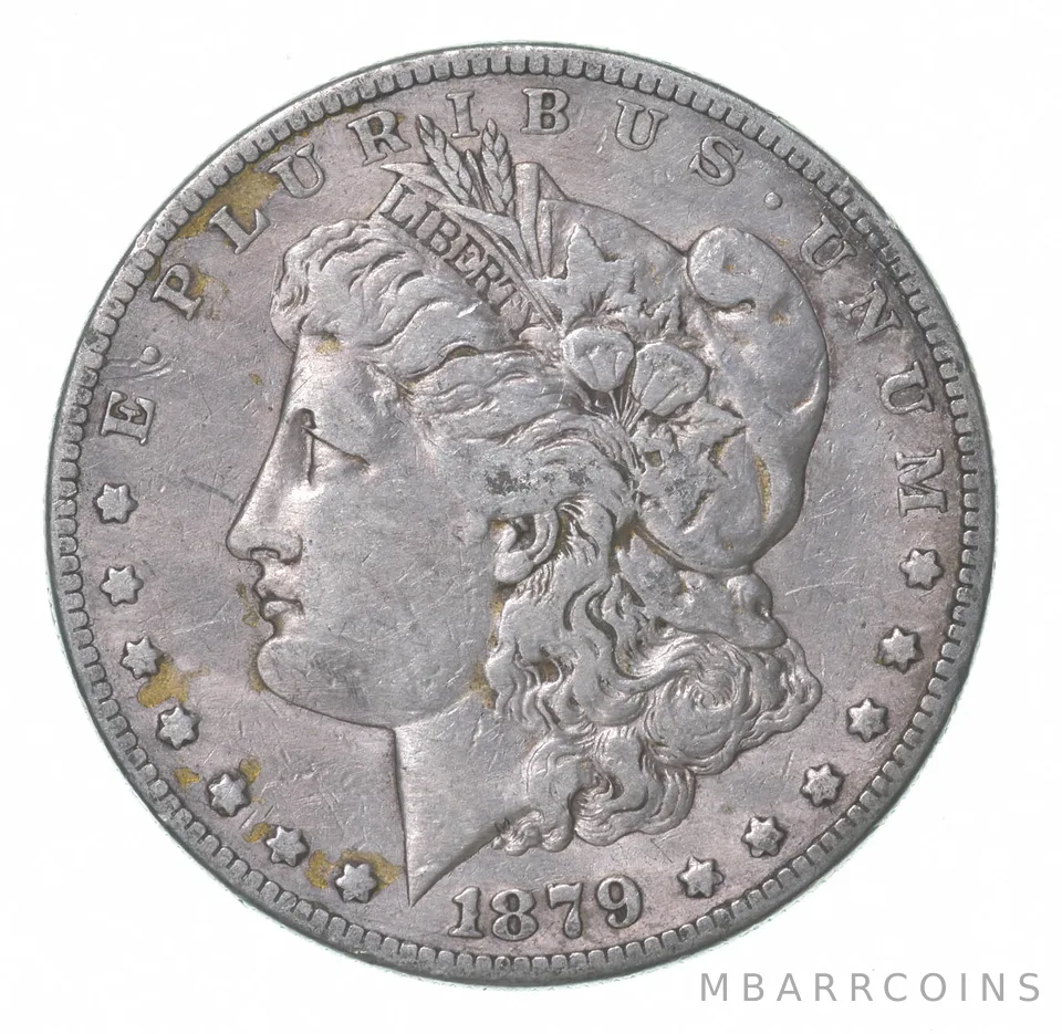 1879-S Morgan Silver Dollar Reverse Rev 78 1878 *4443