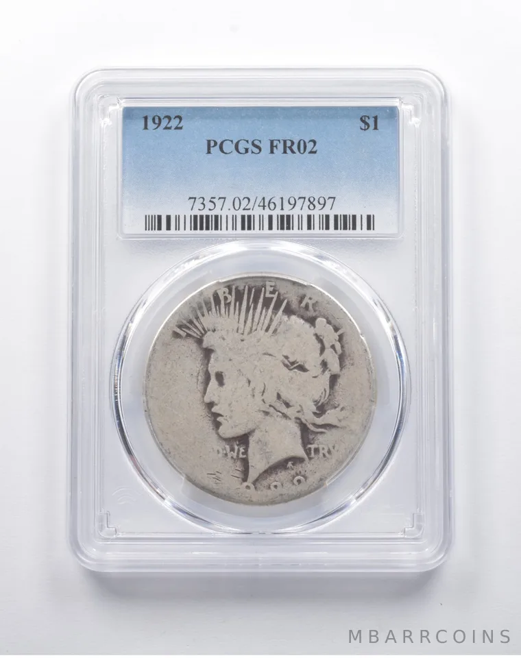 FR02 1922 Peace Silver Dollar PCGS *8129