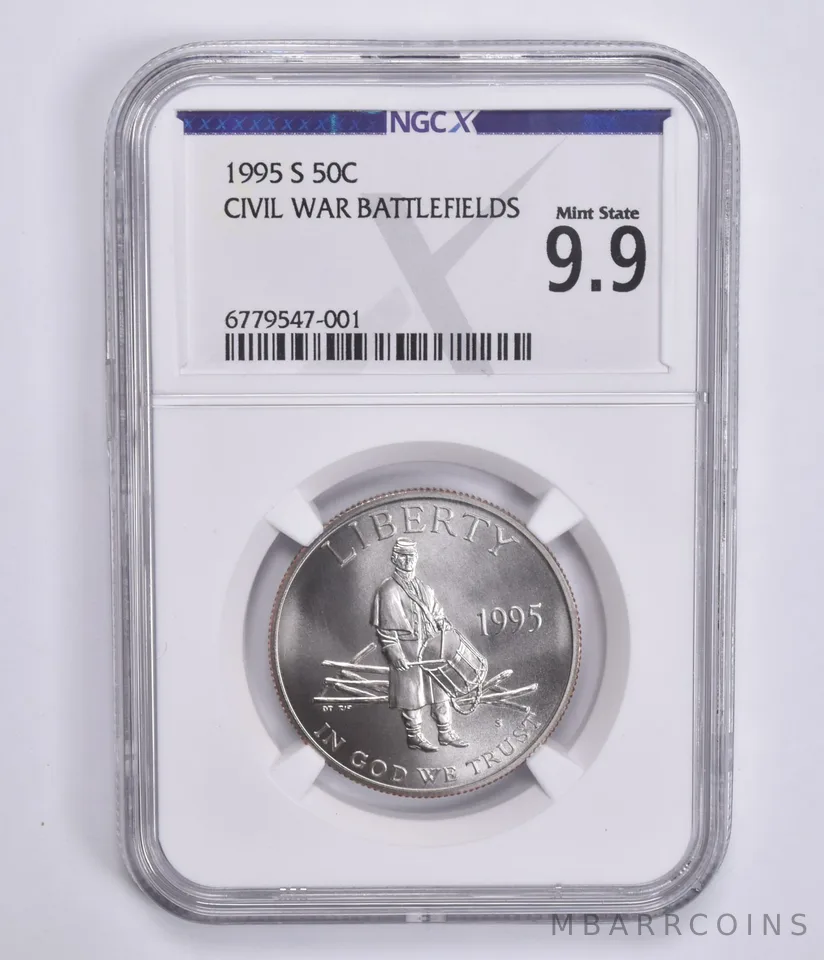 1995-S Civil War Battlefields Commemorative Half Dollar MS 9.9 NGC NGCX