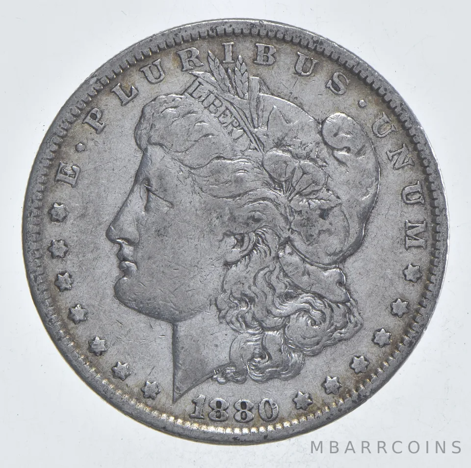Early - 1880 Morgan Silver Dollar - 90% US Coin *013