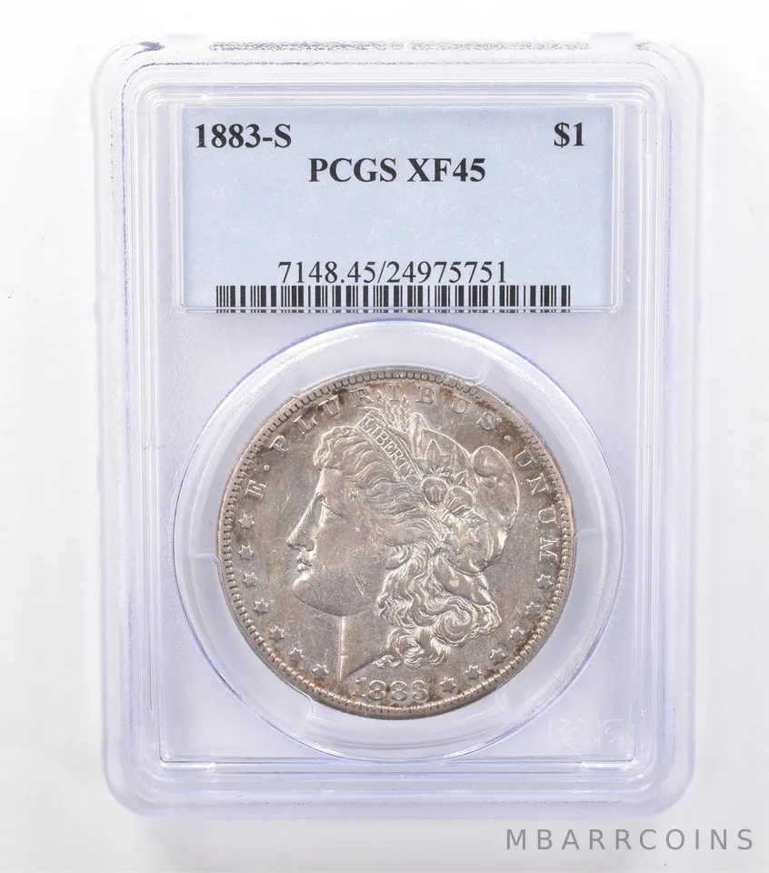 1883-S Morgan Silver Dollar XF45 PCGS *7029