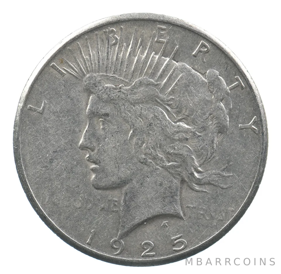 Early - 1925 Peace Silver Dollar - 90% US Coin *426