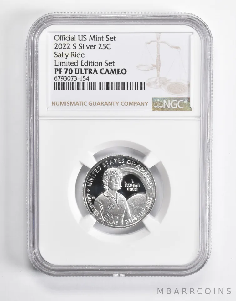 2022-S Silver Sally Ride Quarter Limited Edition PF70 UCAM NGC