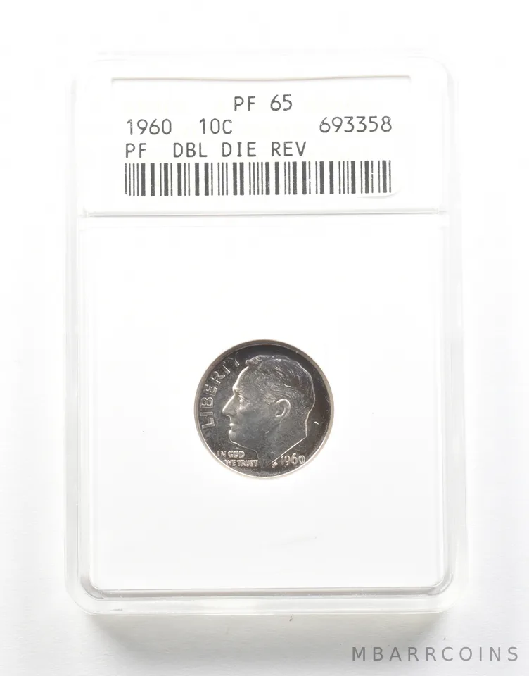 1960 Roosevelt Dime DDR PF65 ANACS *2103