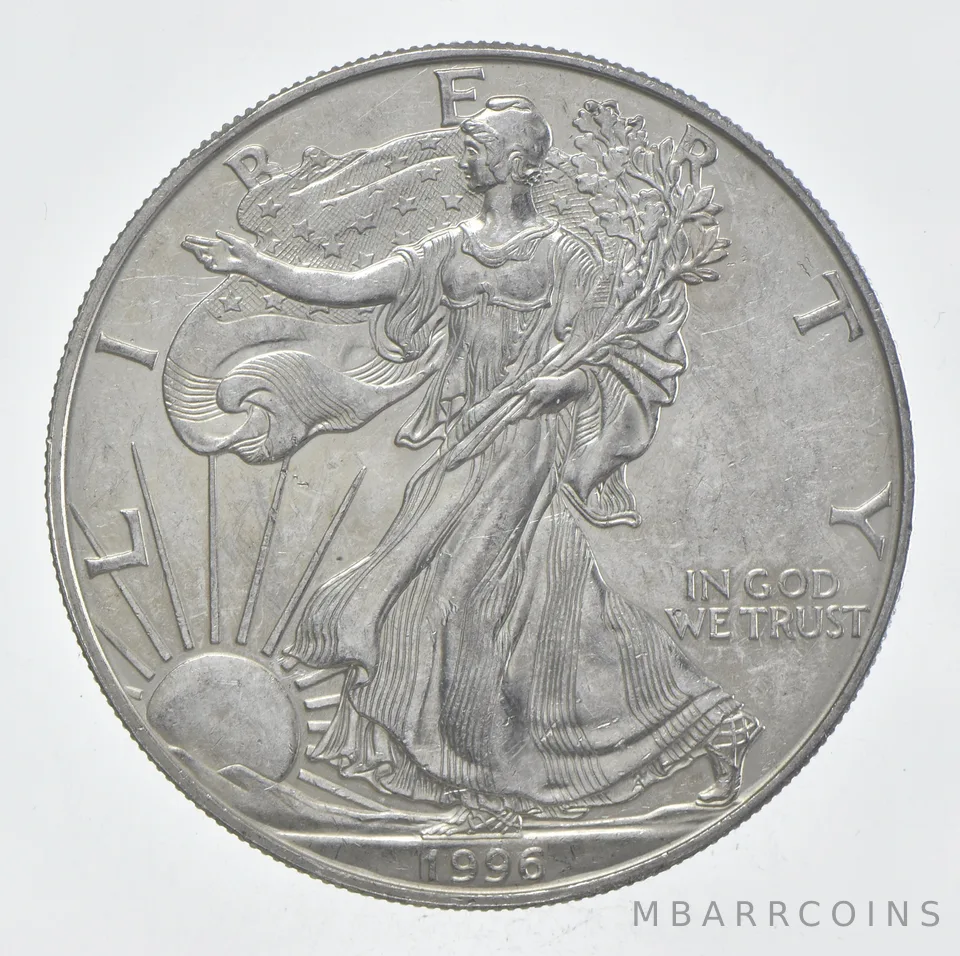 Rarest 1996 American Silver Eagle - Key Date - Rare LOW MINTAGE *365
