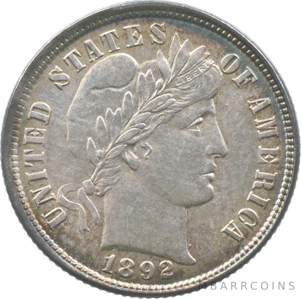 1892 Barber Dime *5796