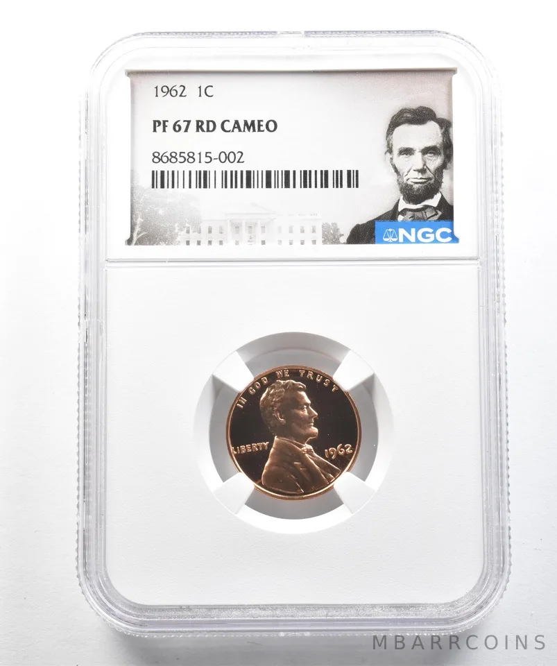 1962 Lincoln Memorial Cent PF67 RD CAMEO NGC *2509