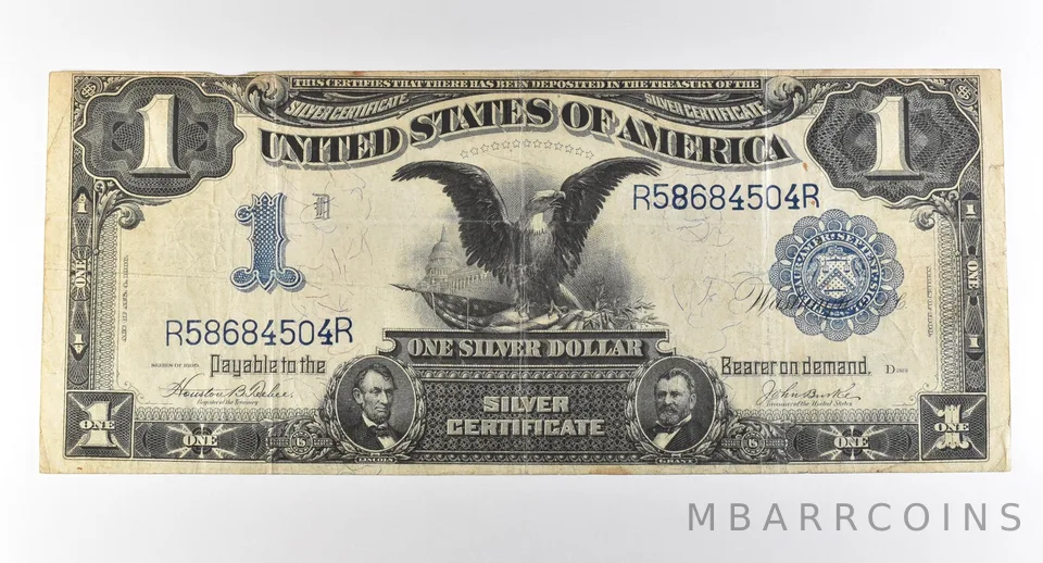 1899 $1 Silver Certificate Large Note Blue Seal *2871