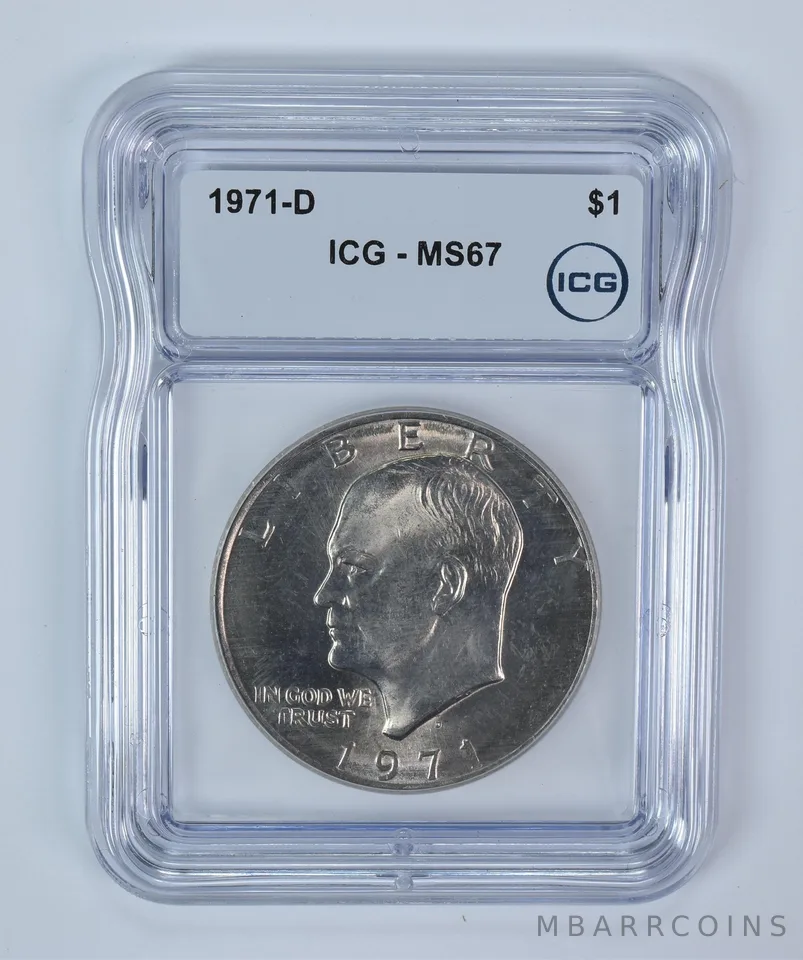 1971-D Eisenhower $1 MS67 ICG