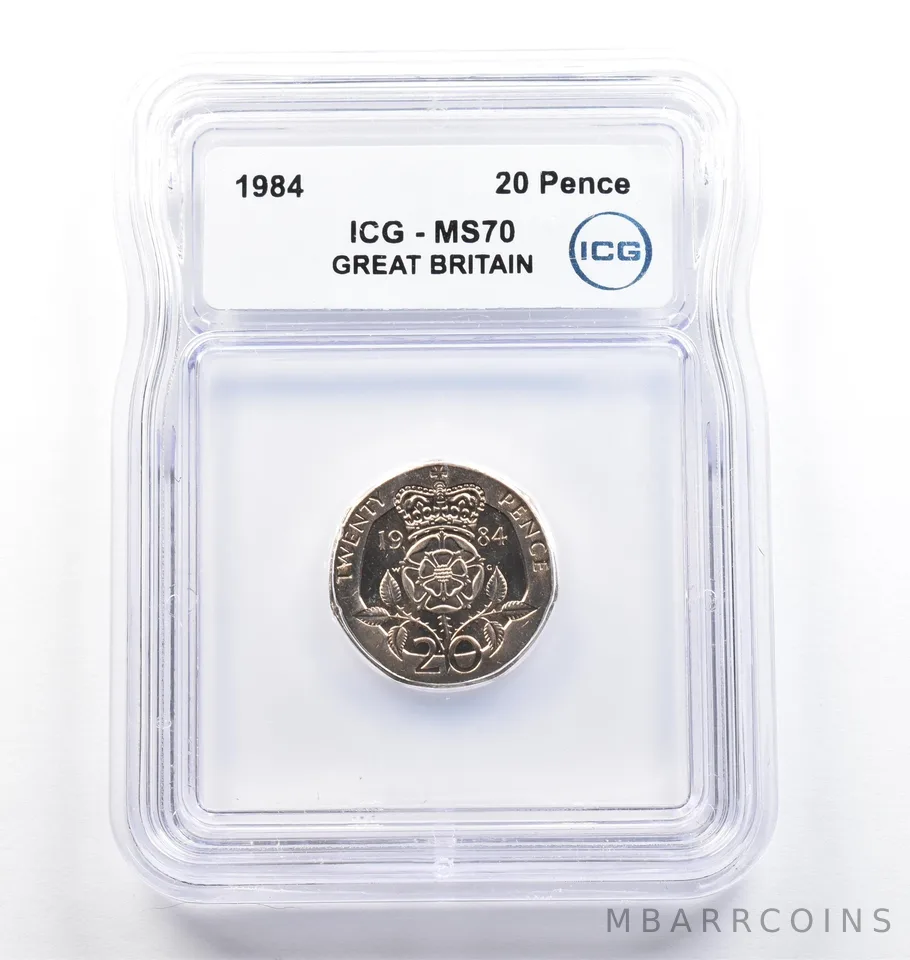 1984 Great Britain 20 Pence MS70 ICG *9792