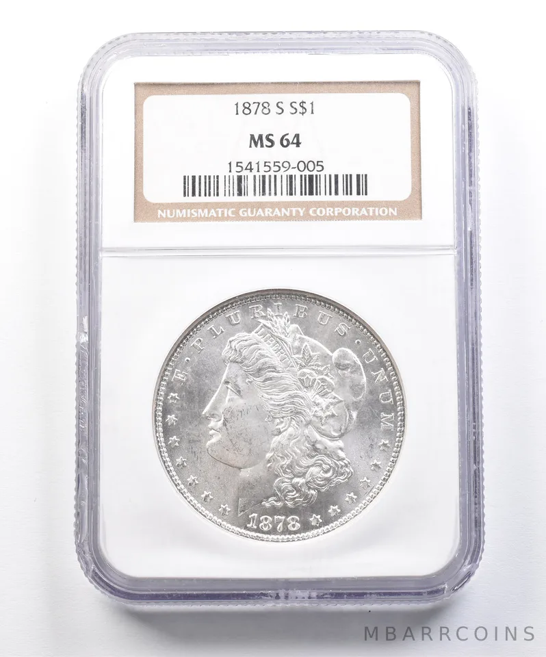 1878-S Morgan Silver Dollar MS64 NGC *3962