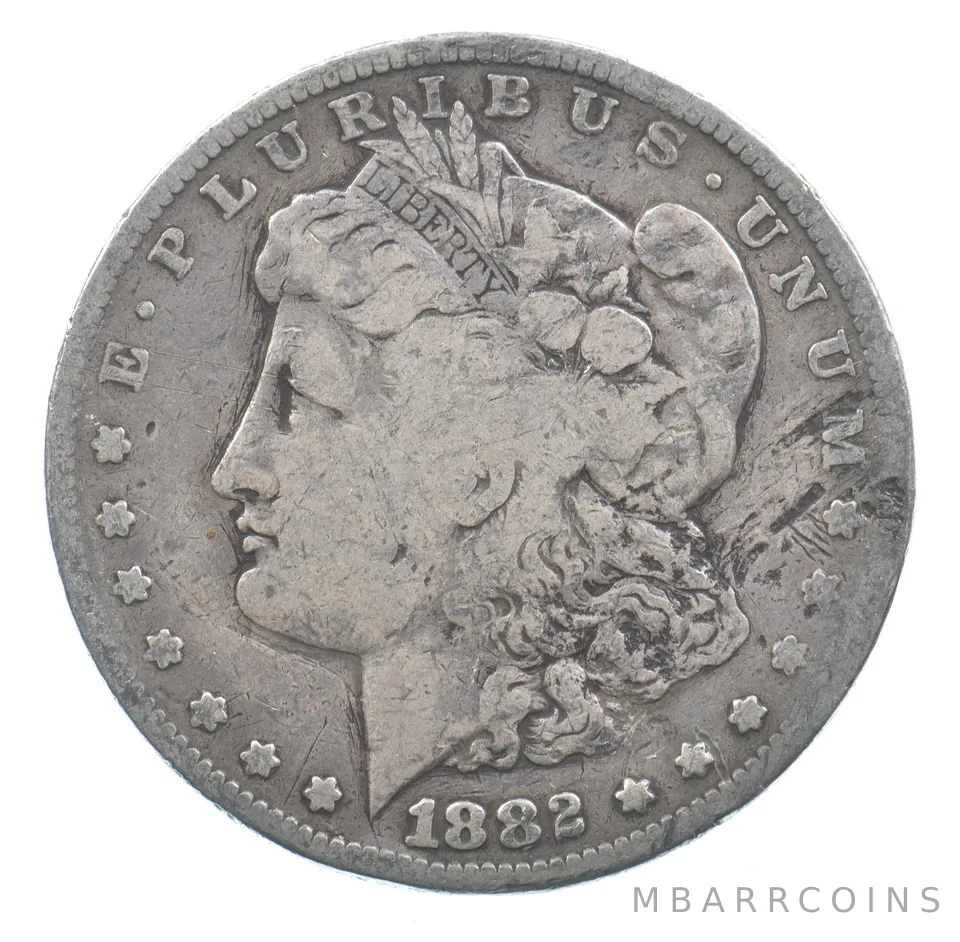 Early - 1882-S Morgan Silver Dollar - 90% US Coin *911
