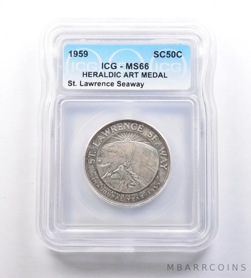 1959 So-Called Half Dollar St Lawrence Seaway MS66 ICG a7143