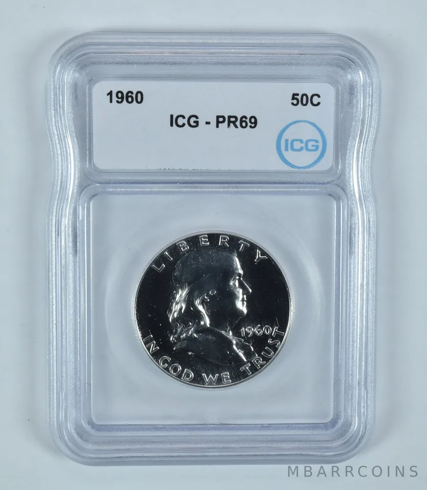 1960 Franklin Half Dollar PR69 ICG
