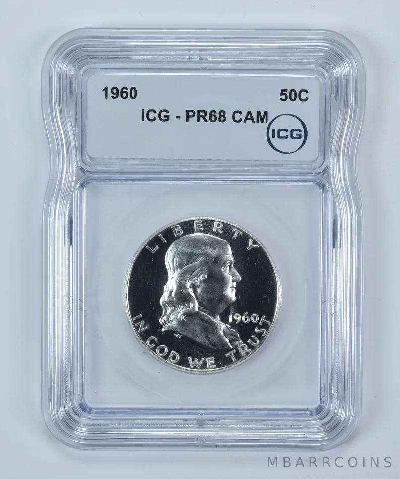 1960 Franklin Half Dollar PR68 CAM ICG