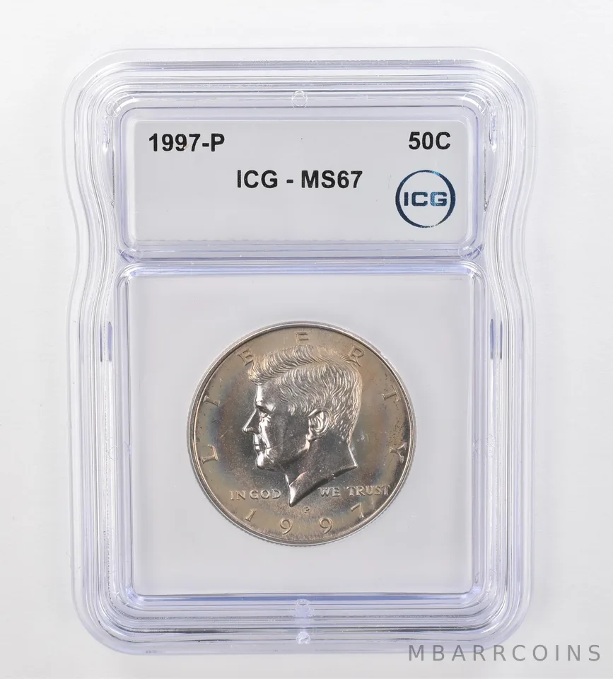1997-P Kennedy Half Dollar MS67 ICG Beautiful Tone *0885