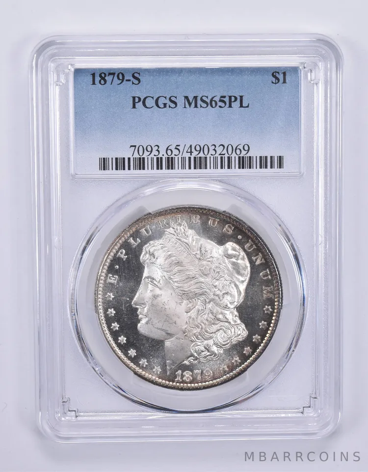 1879-S Morgan Silver Dollar MS65 PL PCGS PQ Looks DMPL? a9633