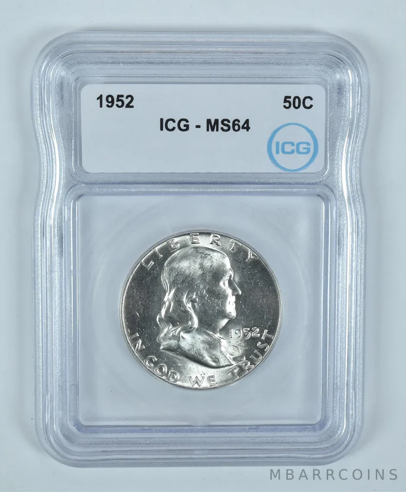 1952 Franklin Half Dollar MS64 ICG