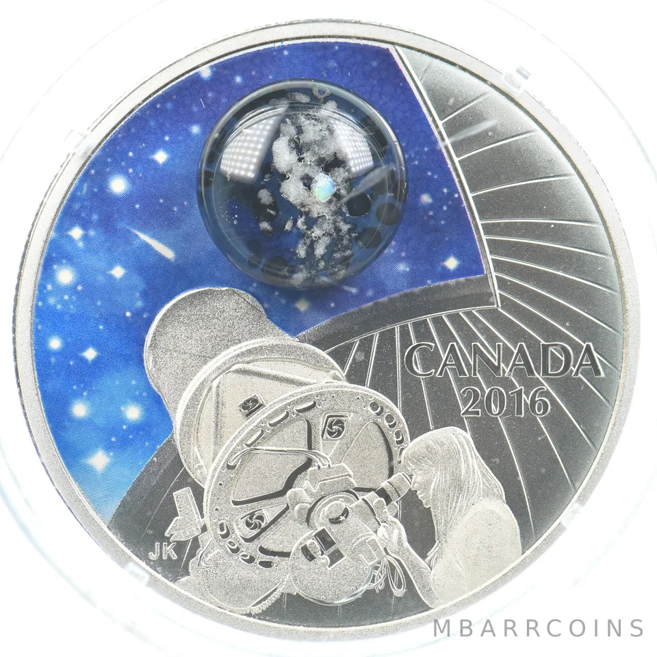2016 Canada 20 Dollars Silver Star Gazing Observatory Burke-Gaffney a3225