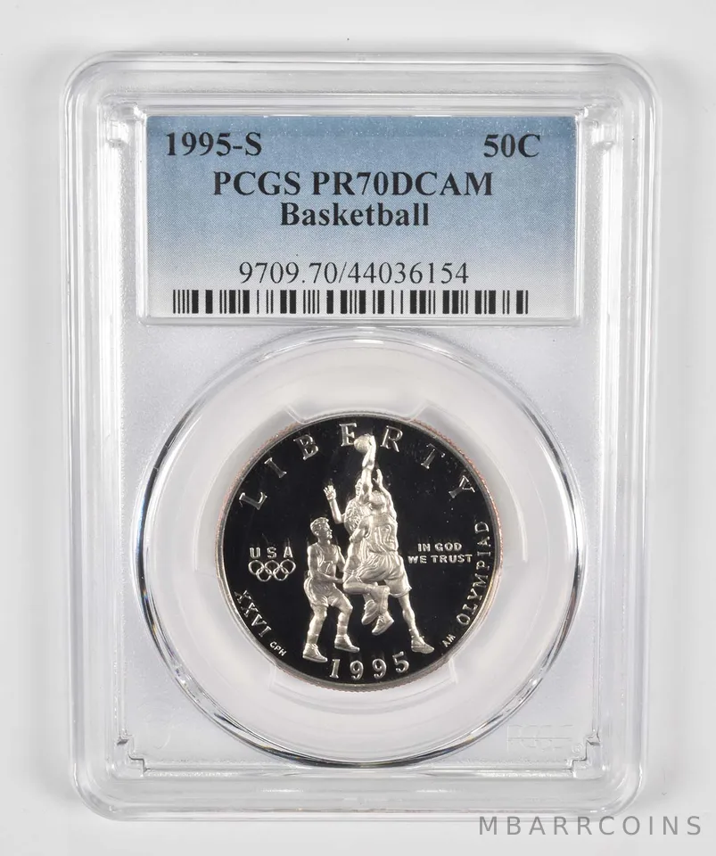 1995-S Olympic Basketball Commemorative Half Dollar PR70 PCGS