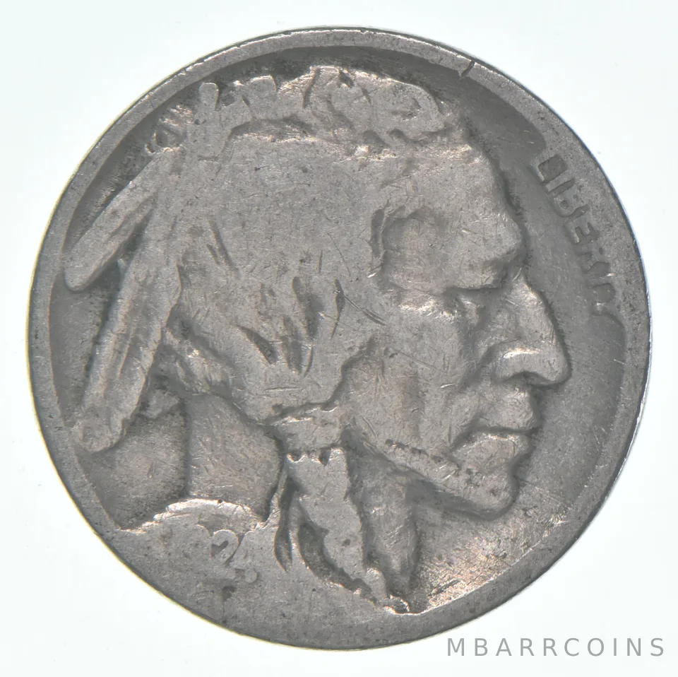 1924 (P) Indian Head Buffalo Nickel Average Circ