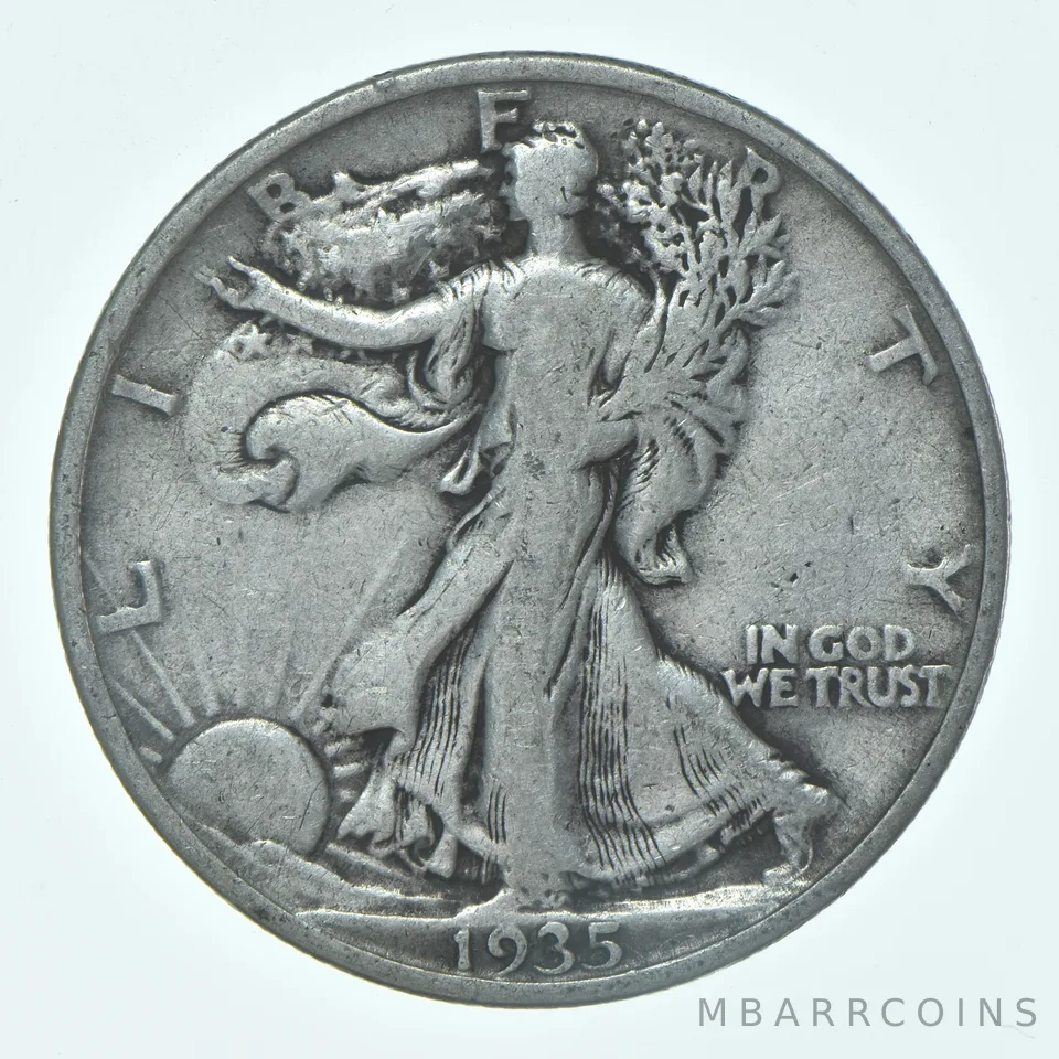 1935-P Walking Liberty Half Dollar CIRC VG+ 90% Silver