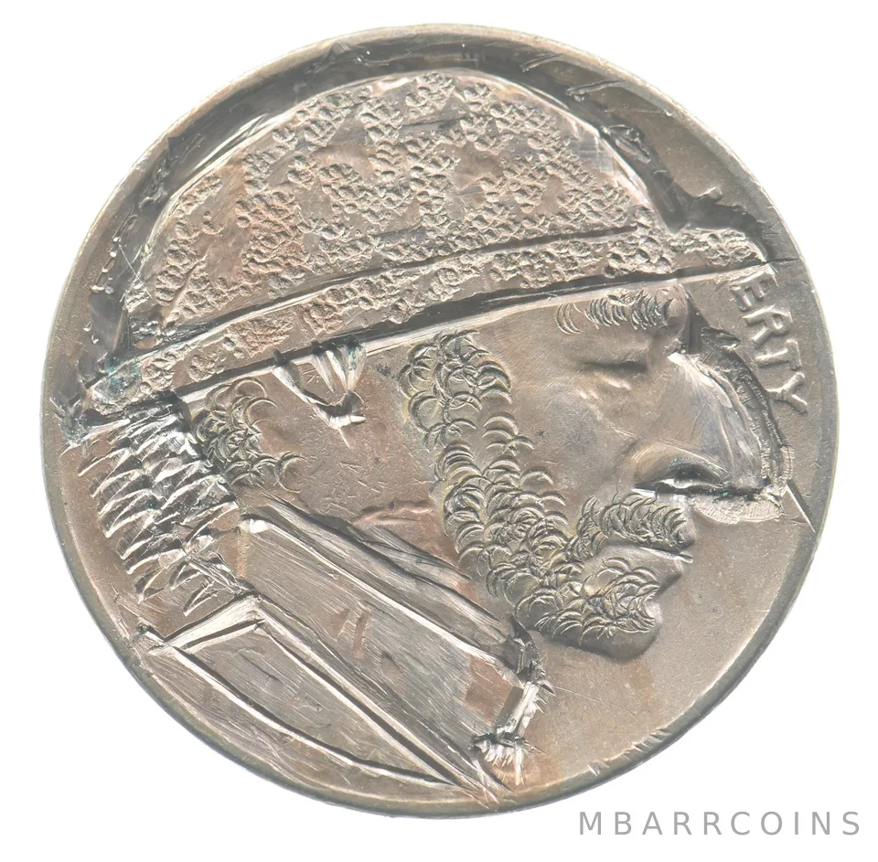 ND Indian Head Buffalo Nickel Hobo Nickel *9381