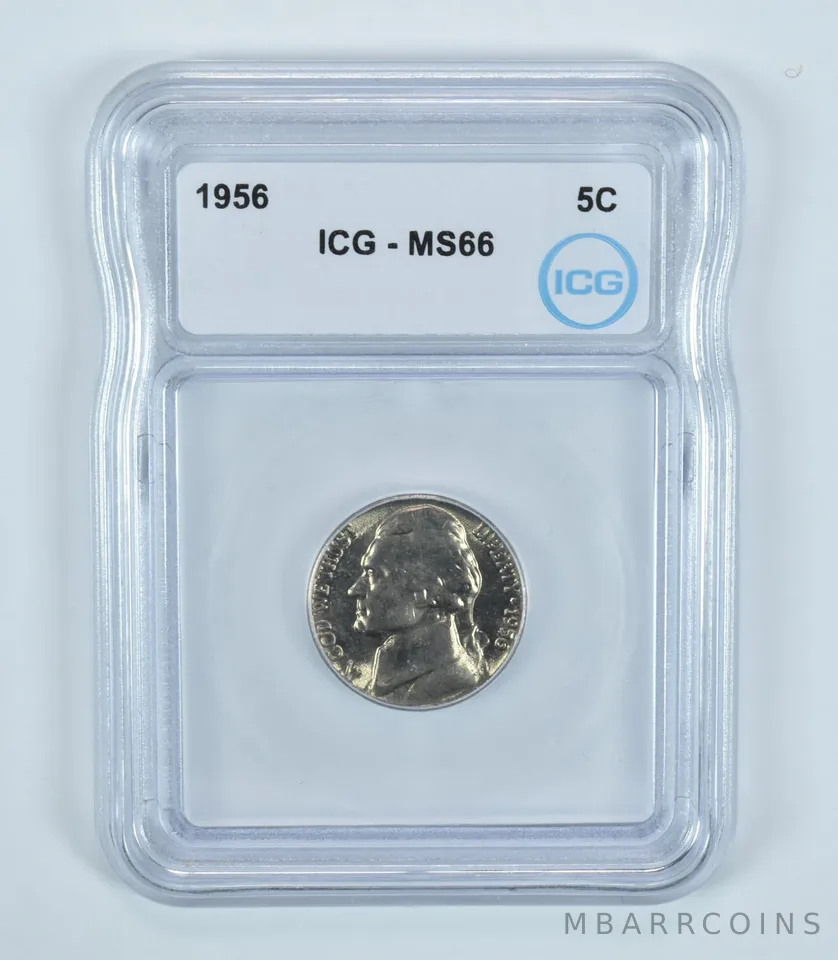 1956 Jefferson Nickel MS66 ICG