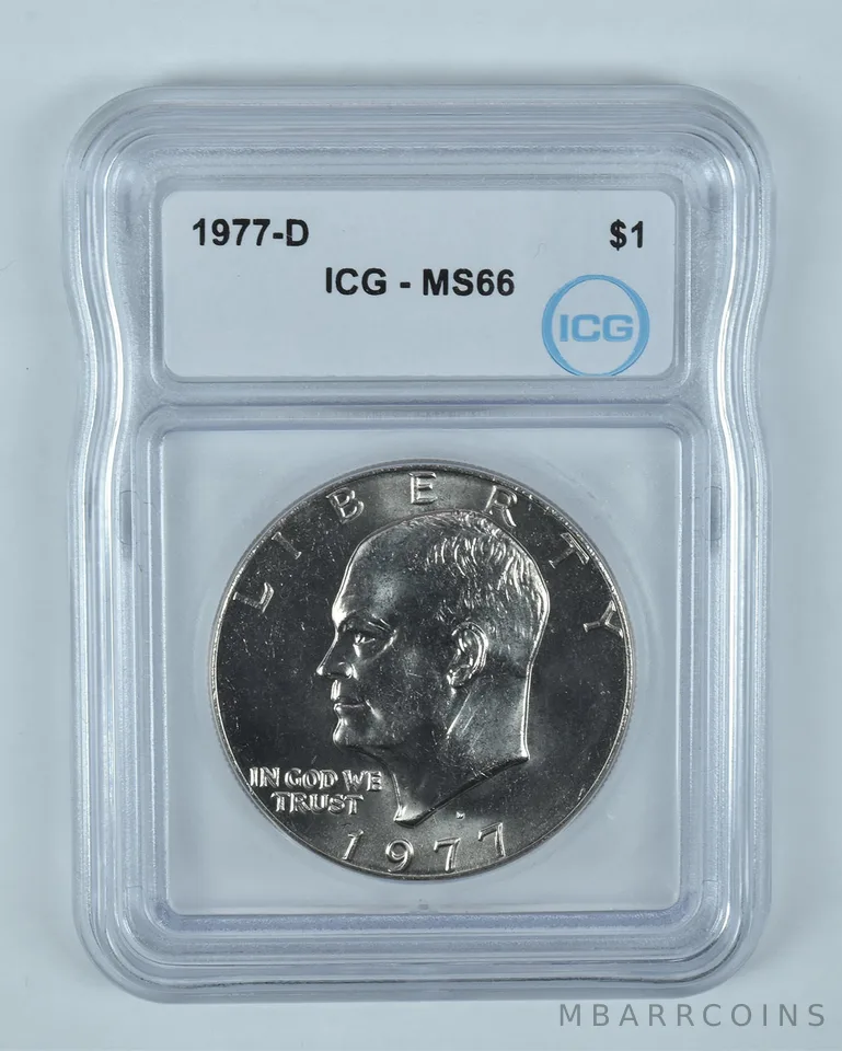 1977-D Eisenhower $1 MS66 ICG