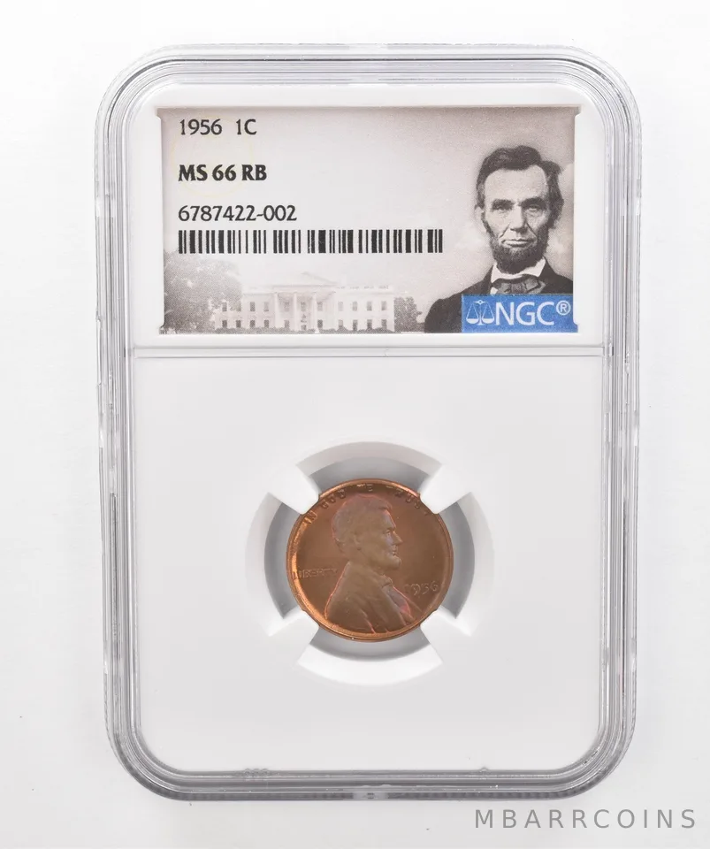 1956 Lincoln Wheat Cent MS66 RB NGC Beautiful Tone *2924