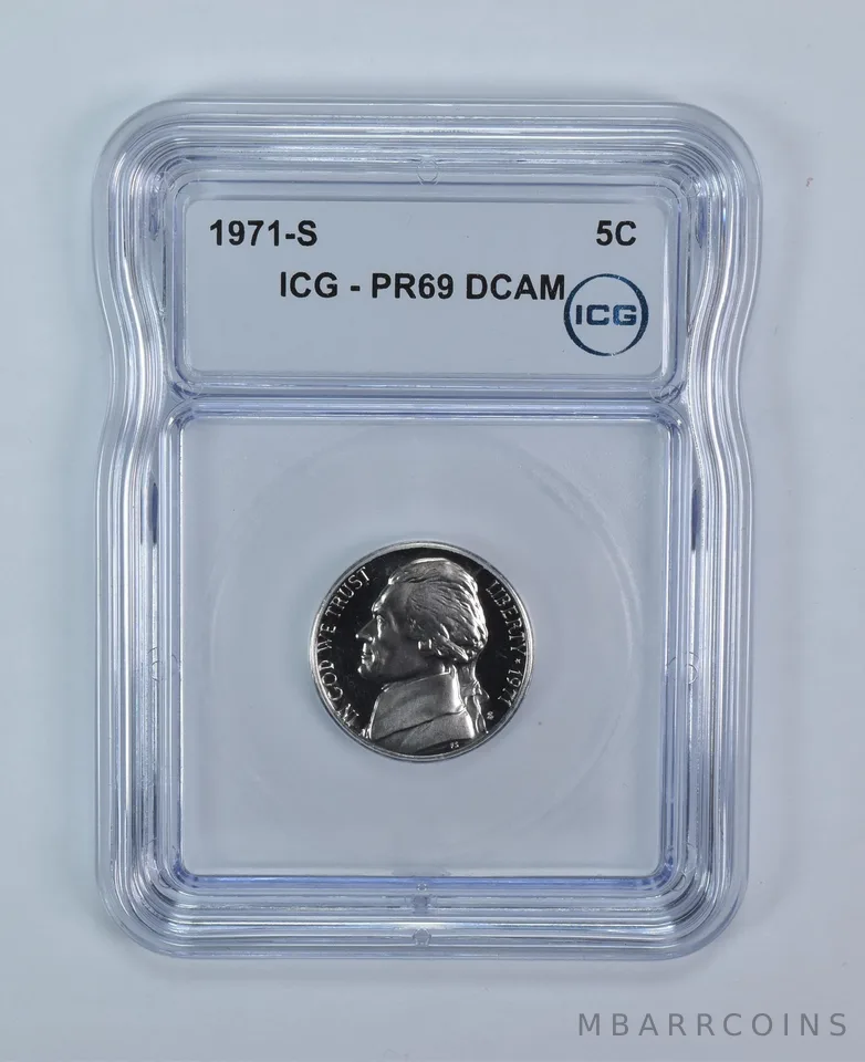 1971-S Jefferson Nickel PR69 DCAM ICG
