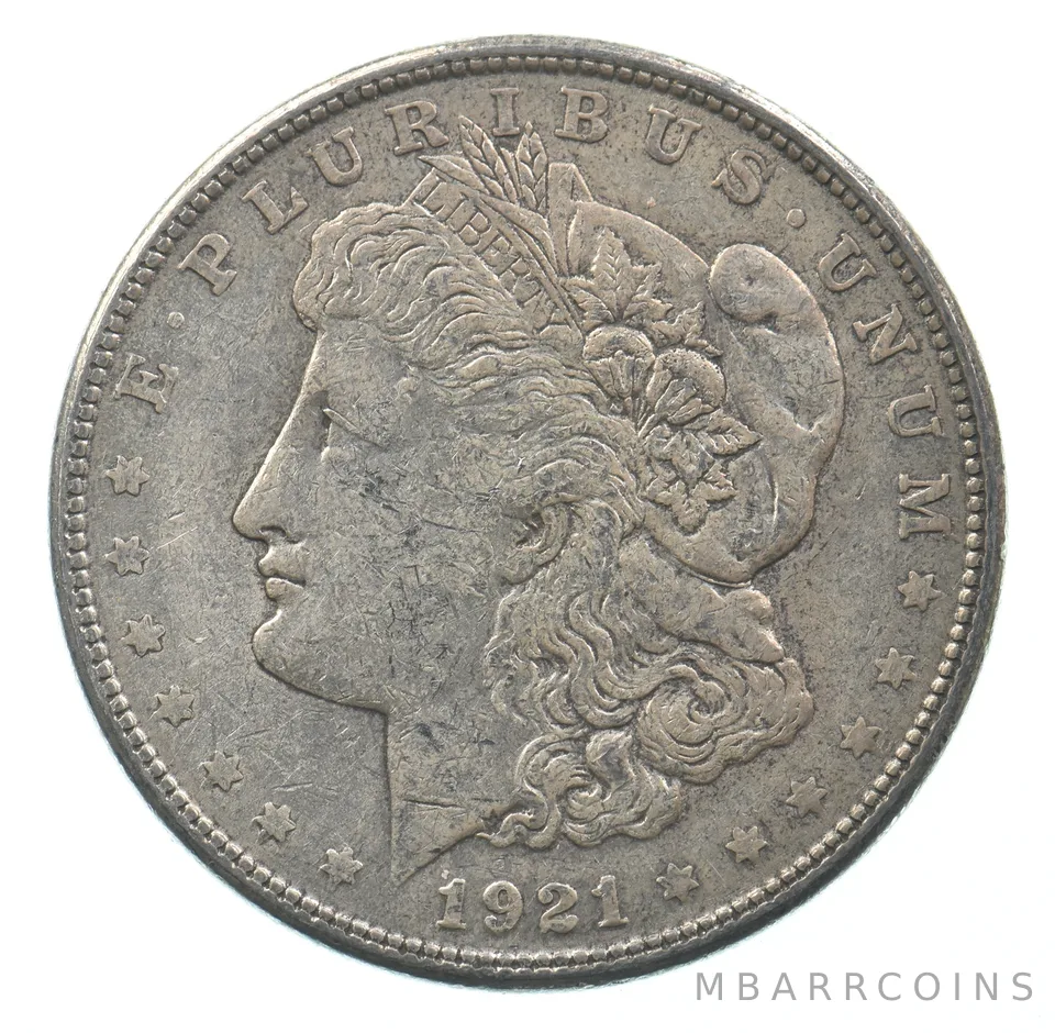 Early - 1921-S Morgan Silver Dollar - 90% US Coin *445