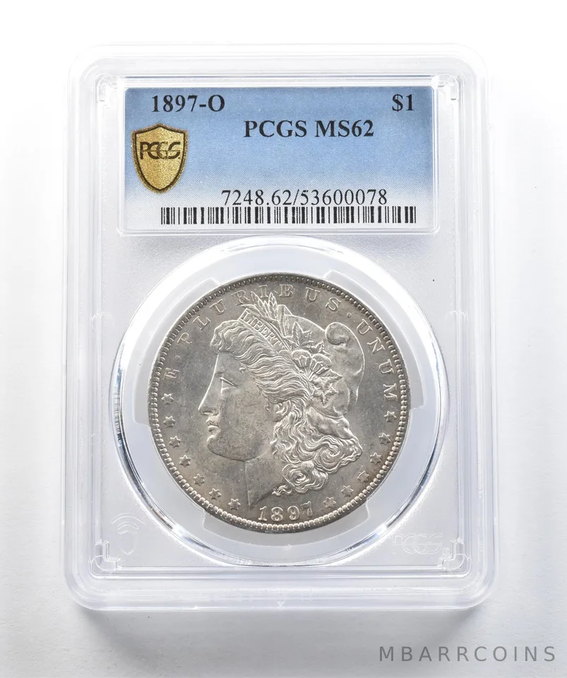 1897-O Morgan Silver Dollar MS62 PCGS PQ *2032