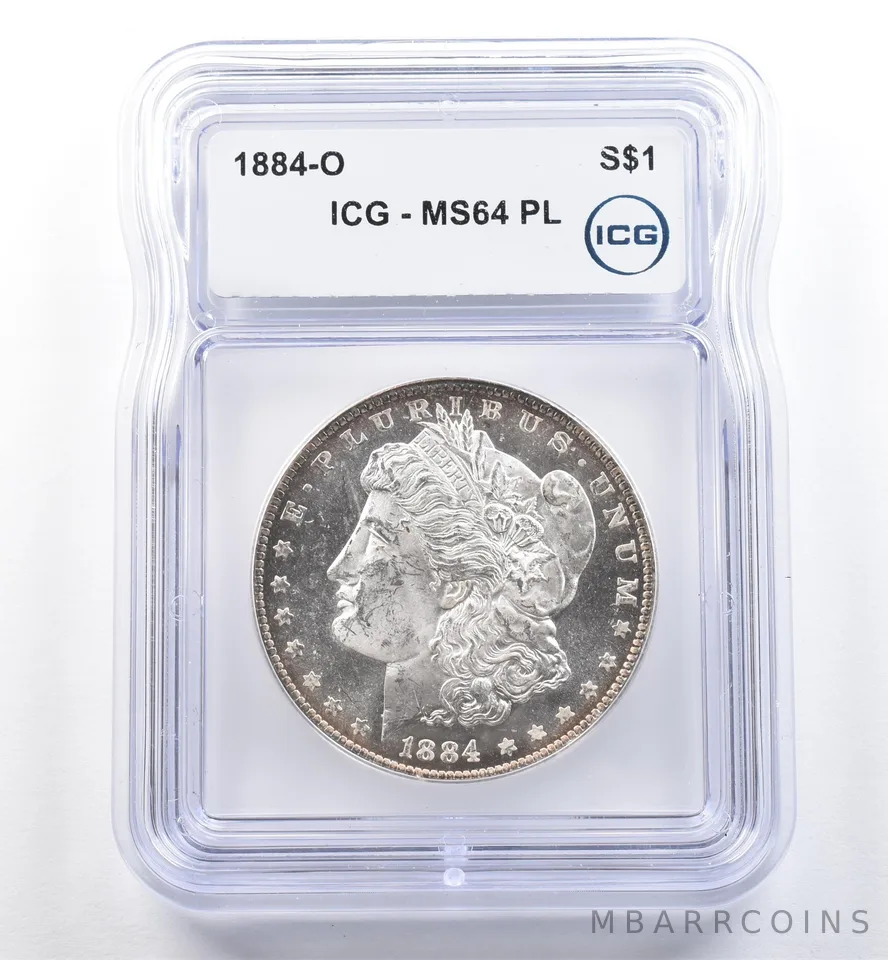 1884-O Morgan Silver Dollar MS64 PL ICG *5978