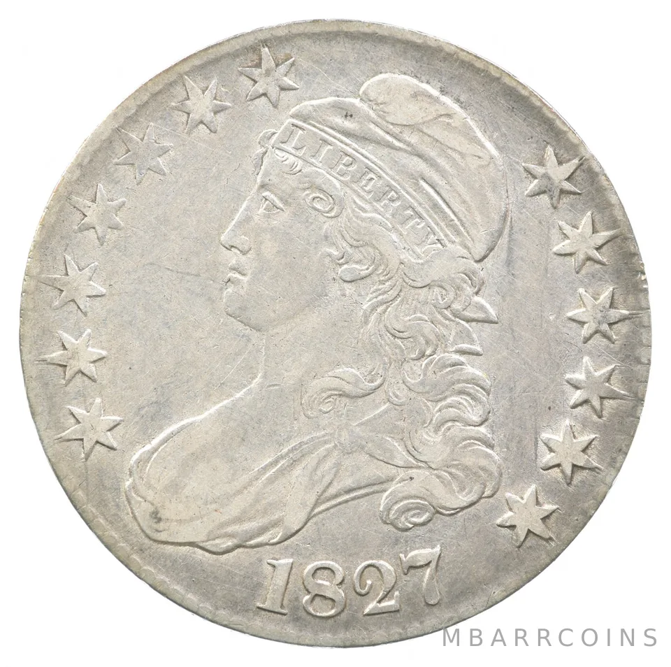 1827 Capped Bust Half Dollar 106 *8833