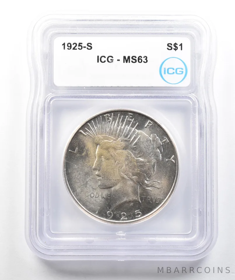 1925-S Peace Silver Dollar MS63 ICG *9859