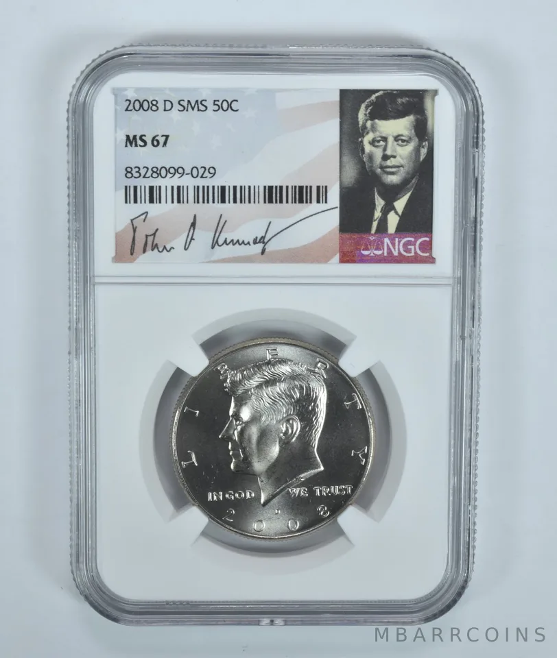 2008-D Kennedy Half Dollar SMS MS67 NGC Special Label