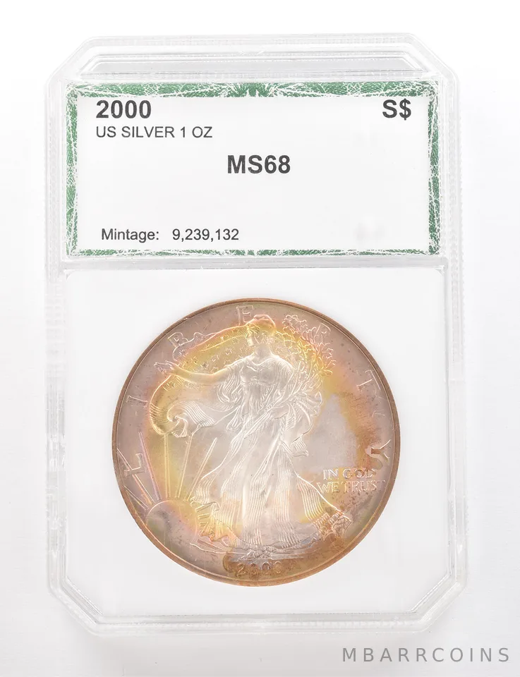 2000 American Silver Eagle Beautiful Tone *3356
