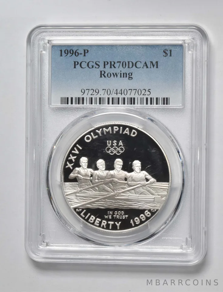 1996-P Olympics - Rowing Commemorative $1 PR70 PCGS Blue Label