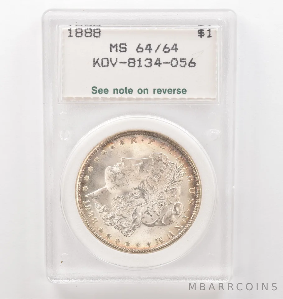 1888 Morgan Silver Dollar Unc Beautiful Tone *2467