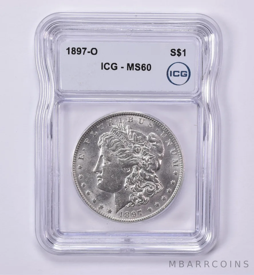 1897-O Morgan Silver Dollar MS60 ICG *0528