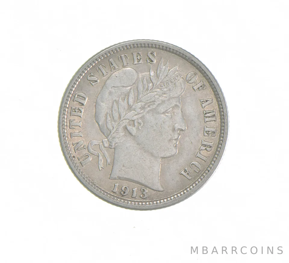 1913 Barber Dime *2411
