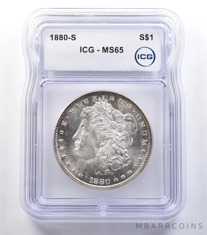 1880-S Morgan Silver Dollar MS65 ICG *9566