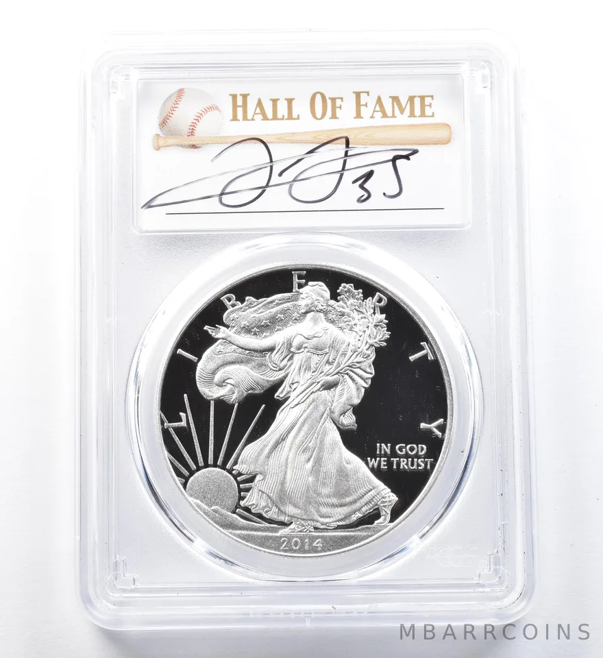 2014-W American Silver Eagle Frank Thomas PR70 DCAM PCGS a1214