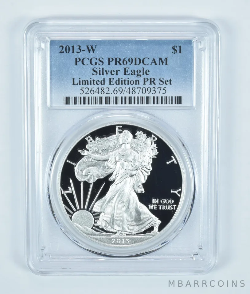 2013-W American Silver Eagle Limited Edition Set PR69 DCAM PCGS Blue Label