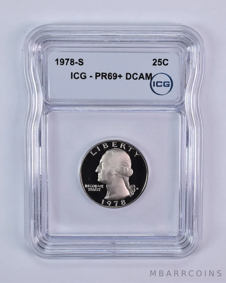 1978-S Washington Quarter PR69+ DCAM ICG