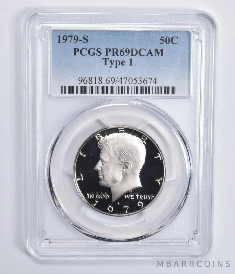 1979-S Kennedy Half Dollar Type 1 PR69 DCAM PCGS Blue Lbl
