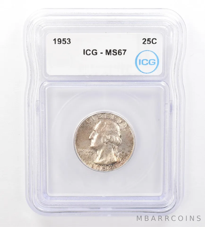 1953 Washington Quarter MS67 ICG Nice Tone *7336