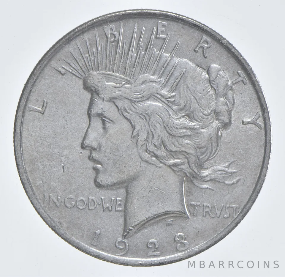 Better - 1923 Peace Silver Dollar - 90% US Coin *676