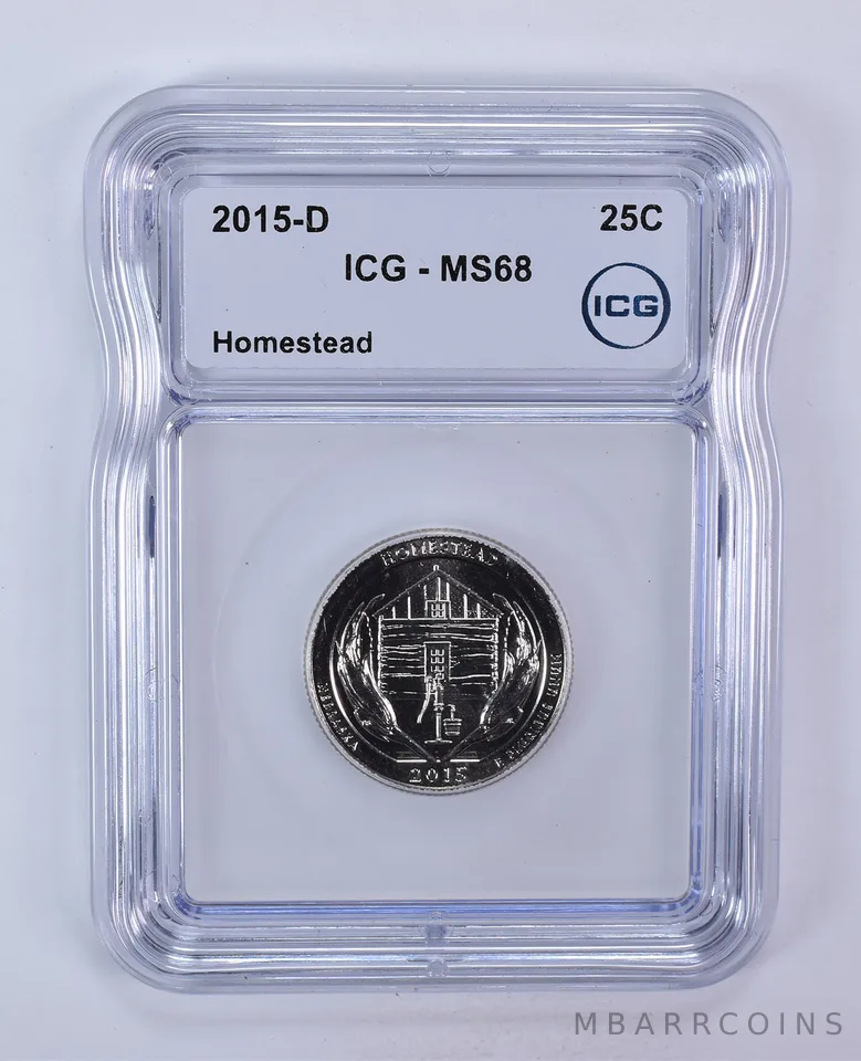2015-D Washington Quarter ATB Homestead MS68 ICG
